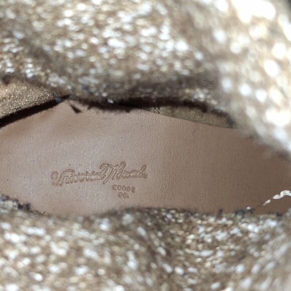 Universal Thread Keeley Tan Knit Sock Ankle Boots Women's Size 8 Chunky Sole - Picture 10 of 10